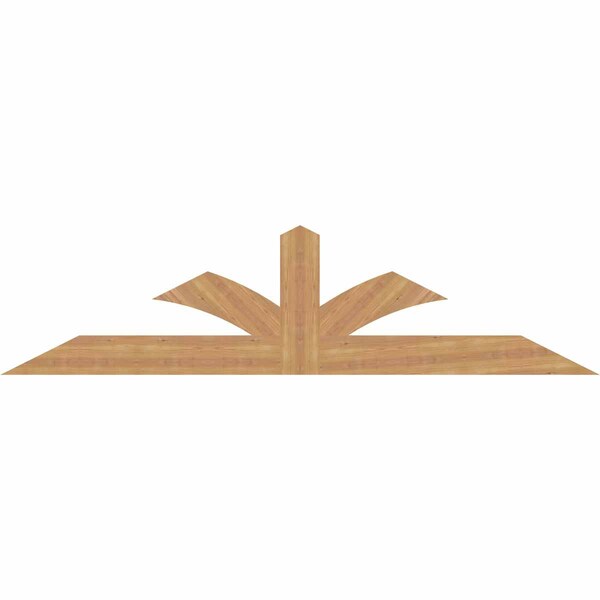 Ekena Millwork Richland Smooth Timber Gable Bracket, Western Red Cedar, 84"W x 21"H x 1 1/2"D x 5 1/2"F, 6/12 Pitch GBW084X21X0206RIC00SWR - main